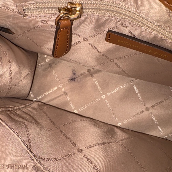 Michael Kors Brown and Cream Crossbody Bag - Picture 8 of 12